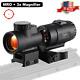 Mro Hd 1x25 Red Dot Sight + 3x Magnifier 20mm Qd Mount Illuminated Clone Scope