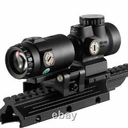 MRO HD Red Dot Sight + 3x Magnifier Tactical 2 MOA 1x25 Rifle Scope