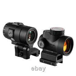 MRO HD Red Dot Sight + 3x Magnifier Tactical 2 MOA 1x25 Rifle Scope