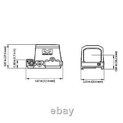 Meprolight 901141172 MPO PRO-S Closed Emitter Red Dot Pistol Sight RMSc/JPoint