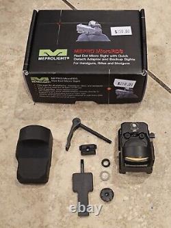 Meprolight MEPRO MicroRDS Red Dot Sight w Picatinny Adapter 88070012 Good Batt