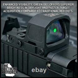 Micro Green Dot Sight 3 MOA RMSc/K Footprint Shake Awake Side Battery GLOCK MOS