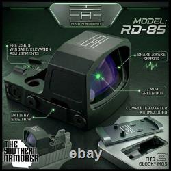 Micro Green Dot Sight 3 MOA RMSc/K Footprint Shake Awake Side Battery GLOCK MOS
