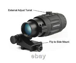 Micro Red Dot Scope with 3x Flip to Side Magnifier Combo Aimpro Red Dot