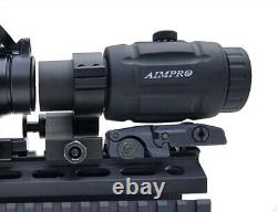 Micro Red Dot Scope with 3x Flip to Side Magnifier Combo Aimpro Red Dot