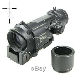 Military 1-4X Magnifier Adjustable Dual Role Red Dot Tactical Rifle Sight Scope