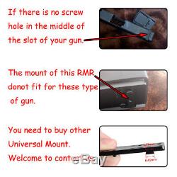 Mini Rmr Red Dot Sight Collimator Glock Reflex Sight Scope Fit 20mm Weaver Rail