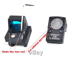 Mini Rmr Red Dot Sight Collimator Glock Reflex Sight Scope Fit 20mm Weaver Rail