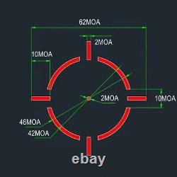 Multi-Reticle RMR Red Dot Sights Shake Awake Circle Dot Reflex Sight GOWUTAR 3C