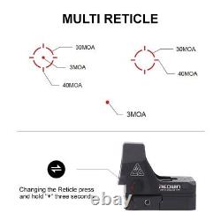 Multi-Reticle Shake Awake RMR Footprint RedWin Cobra Red Dot Sight Glock