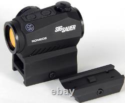 NEW Sig Sauer SOR52001 Romeo5 1x20mm Compact 2 Moa Red Dot Sight, Black