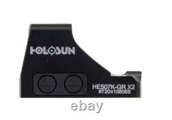 NIB Holosun HE507K-GR X2 Elite Open Reflex Multi-Reticle Green Dot Sight