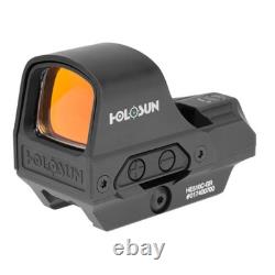 NIB -Holosun HE510C-GR Multi-Reticle Rifle Reflex Sight Solar Power with QD Mount