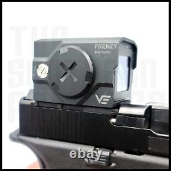 New Enclosed Red Dot Optic Sight Shake Awake Solar Power Multi-reticle Rmr