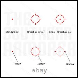 New Enclosed Red Dot Optic Sight Shake Awake Solar Power Multi-reticle Rmr