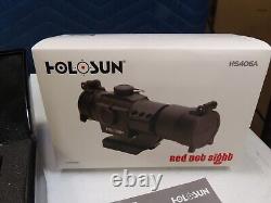 New NOS HoloSun HS406A1 Red Dot Gun Sight Scope HTF Model in box