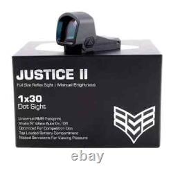 New Swampfox Optics Justice II 1x30 6 MOA Dot Multi-Reticle Red Dot Sight