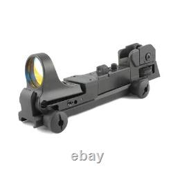 New Tactical C-MORE Red Dot Scope with AR Rear Iron Sight Integral 20mm Picati
