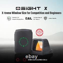 OLIGHT Osight X Multi-Reticle 3 MOA Dot & 32 MOA Circle Open Reflex Sight