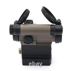 OPP Tactical Red Dot Sight M5-5 for Hunting Airsoft with LRP LEAP01 Mounts FDE