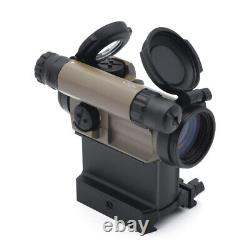 OPP Tactical Red Dot Sight M5-5 for Hunting Airsoft with LRP LEAP01 Mounts FDE
