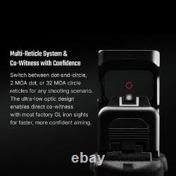 OSIGHT SE MOS Enclosed Red Dot Sight, 2 & 32 MOA Reticle, MOS Slide Mount