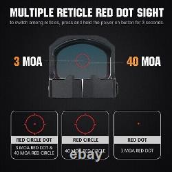Ohhunt RD U3MR Red Dot Sight Multi-Reticle Reflex Sight for RMSc Footprint