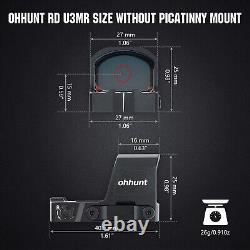 Ohhunt RD U3MR Red Dot Sight Multi-Reticle Reflex Sight for RMSc Footprint