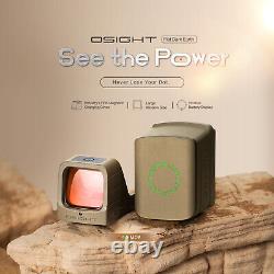 Olight Osight Red 3 MOA Magnetic Charging Cover Rechargeable Open Reflex Sight