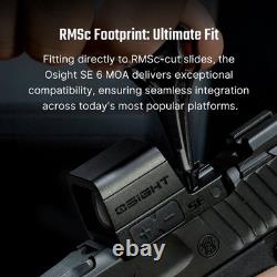 Olight Osight SE Red 6 MOA Dot Enclosed Red Dot Sight RMSc Footprint New Olight Osight SE Red 6 MOA Dot Enclosed Red Dot Sight RMSc Footprint New