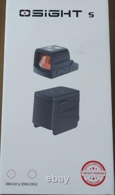 Olight Osight S 2 MOA Dot & 32 MOA Circle withOAL Material Red Dot Sight RMSc