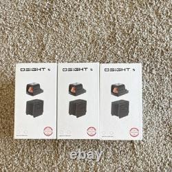 Olight Osight S Red Dot Sight 2MOA Dot 6MOA Circle 1x Magnification Black