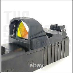 Open Reflex Red Dot Optic Sight For Glock Mos 17 19 20 21 22 23 01 Adapter Plate
