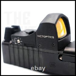Open Reflex Red Dot Optic Sight For Glock Mos 17 19 20 21 22 23 01 Adapter Plate