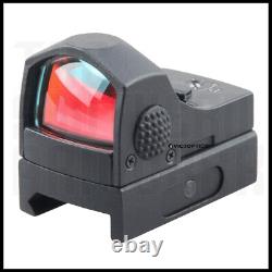 Open Reflex Red Dot Optic Sight For Glock Mos 17 19 20 21 22 23 01 Adapter Plate