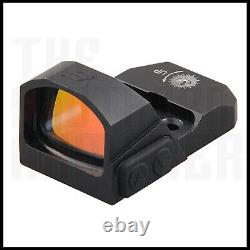 Open Reflex Red Dot Optic Sight For Glock Mos 17 19 20 21 22 23 01 Adapter Plate