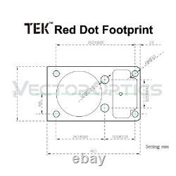 Open Reflex Red Dot Pistol Sight For Psa Dagger Doctor Slide Cut 3moa