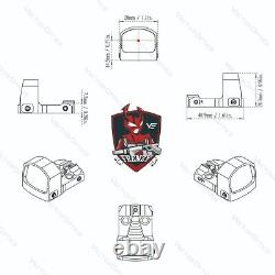 Open Reflex Red Dot Sight For Rmr Sro 407k 507k Delat Point Pro Romeo Zero Gold