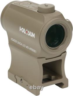 OpticsPlanet Exclusive Holosun Red Dot Sight, Flat Dark Earth, HS403B-FDE