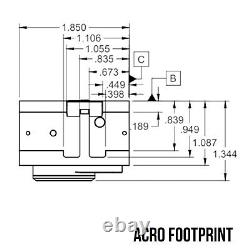 Original C&H Duty 1X16mm 3 MOA Red Dot Sight Reflex Optic for ACRO Footprint