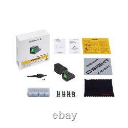 Osight C Green Dot Open Reflex Optic, Replaceable Side-Loading Battery