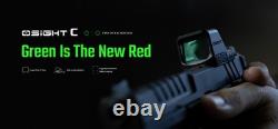 Osight C Open Reflex Optic with Replaceable Side-Loading Battery (Green)