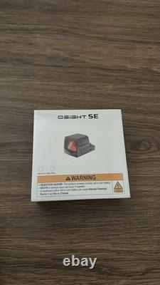 Osight SE Enclosed Optics 2 MOA Dot 32 MOA Circle Red Dot Sight Black