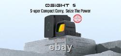 Osight S 2 MOA Dot Sight with 32 MOA Circle with Magnetic Charging Cover