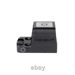 Osight S Red 2 MOA Dot-Black with 32 MOA Circle, OAL Material