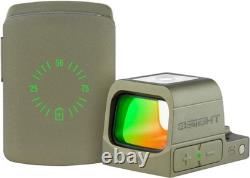 Osight S Red 2 MOA Dot-Olive Green with 32 MOA Circle & OAL Material New