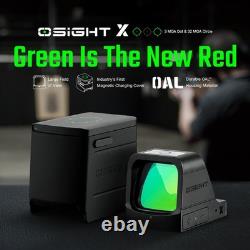 Osight X 3 MOA Dot Sight + 32 MOA Circle Magnetic Charging Cover Large Window