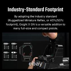 Osight X 3 MOA Dot Sight + 32 MOA Circle Magnetic Charging Cover Large Window