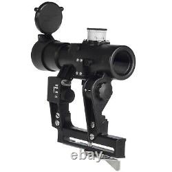 PK-AB Russian Red Dot Sight. Rifle Scope Collimator Side Rail. Open Knobs BelOMO