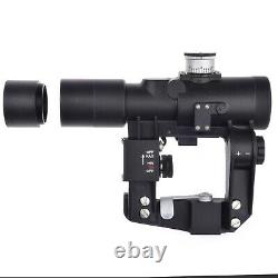 PK-AT Russian Red Dot Sight. Rifle Scope Collimator Side Rail. Open Knobs BelOMO